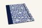 Preview: Sammelmappe A4 "Fanni", blaue Mappe, Blumen
